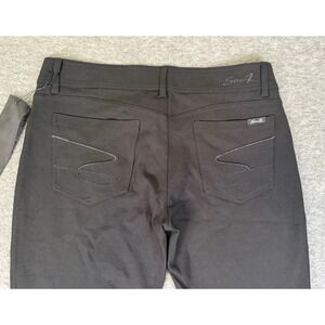NWT Seven 7 Womens Sz 12 Black Stretch Jeans Pants Stretch Comfort Embroidered‎